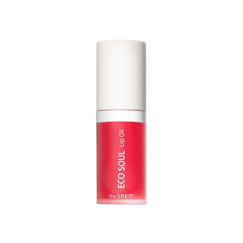 The Saem Eco Soul Lip Oil 6ml — gloss tube with applicator wand shown open