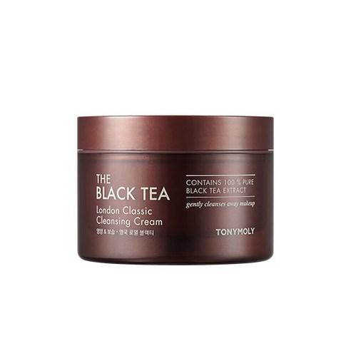 TONYMOLY The Black Tea London Classic Cleansing Cream 200ml — white jar with brown label