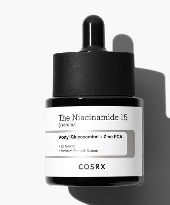 COSRX The Niacinamide 15 Serum 20ml — amber dropper bottle with label