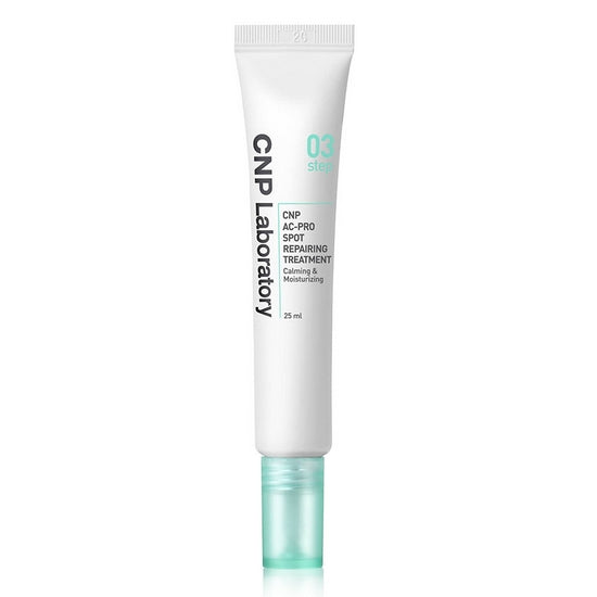 Cnp Laboratory AC-PRO Spot Repairing Treatment 25ml — small white pump bottle on clean background