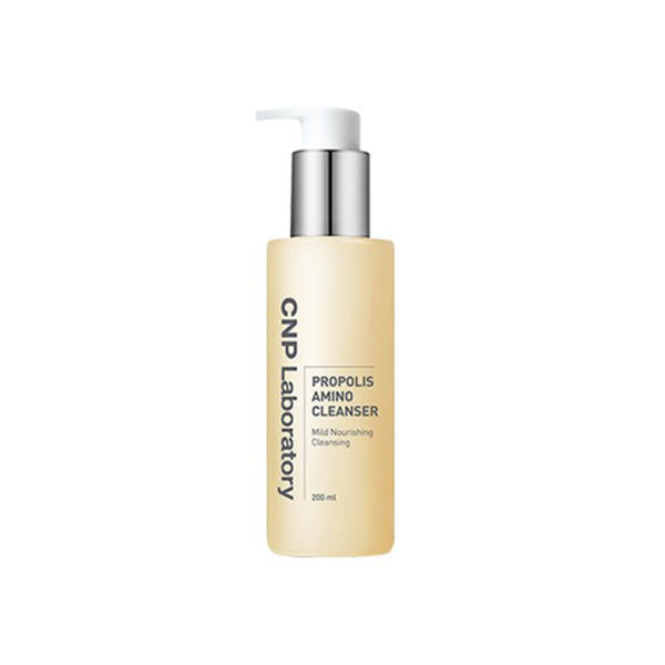 Cnp Laboratory Propolis Amino Cleanser 200ml — white pump bottle with beige label shown upright