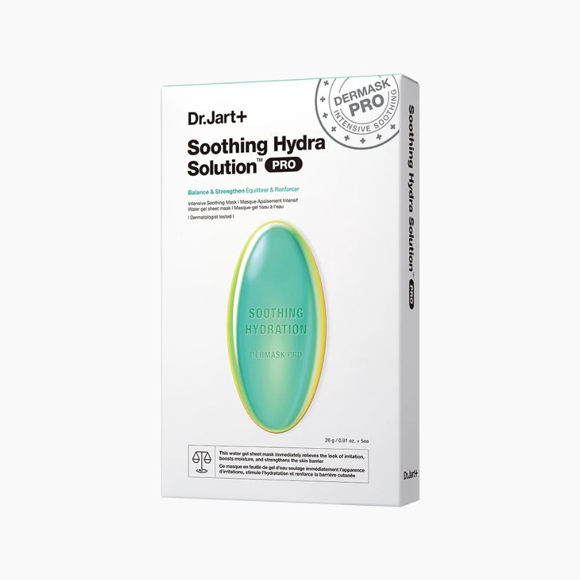 Dr.Jart+ Dermask Soothing Hydra Solution Pro 25g — blue sheet mask in single pouch