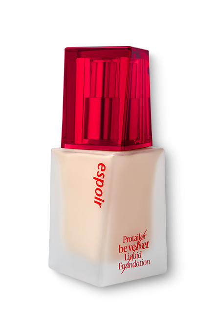 Espoir Protailor Be Velvet Foundation Ivory No.3 — frosted glass bottle