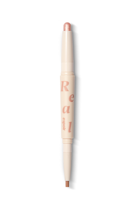 Espoir Real Eye Dual Stick 01 Champagne Beam — dual-end stick product shot