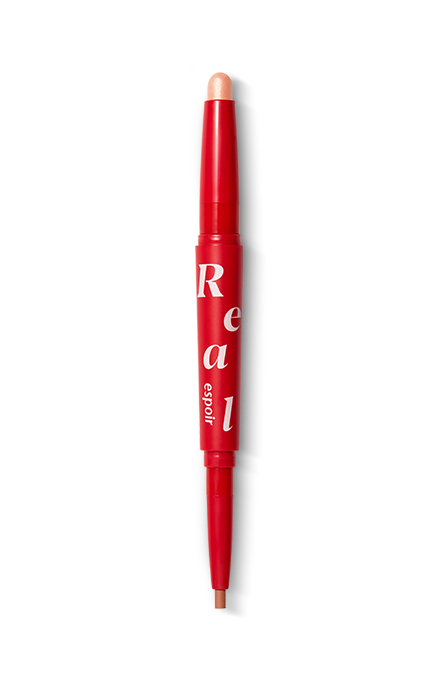 Espoir Real Eye Dual Stick 02 Peach Beam — dual-end stick product shot