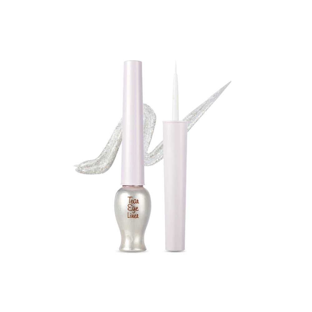 Etudehouse Tear Eye Liner 03 Pink glitter liner — thin liner pen with pink shimmer cap