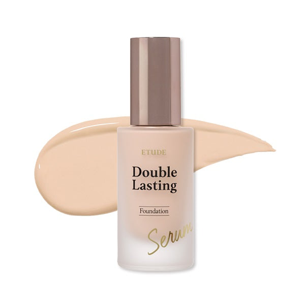 Etudehouse Double Lasting Serum Foundation 30g Neutral Beige — glass pump bottle