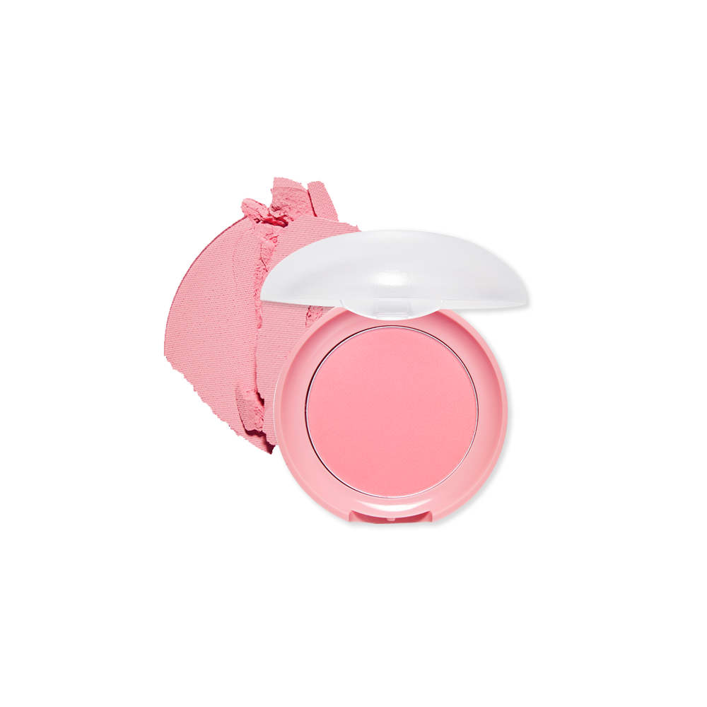 Etudehouse Lovely Cookie Blusher 4g PK002 Grapefruit Jelly — compact with cushion puff