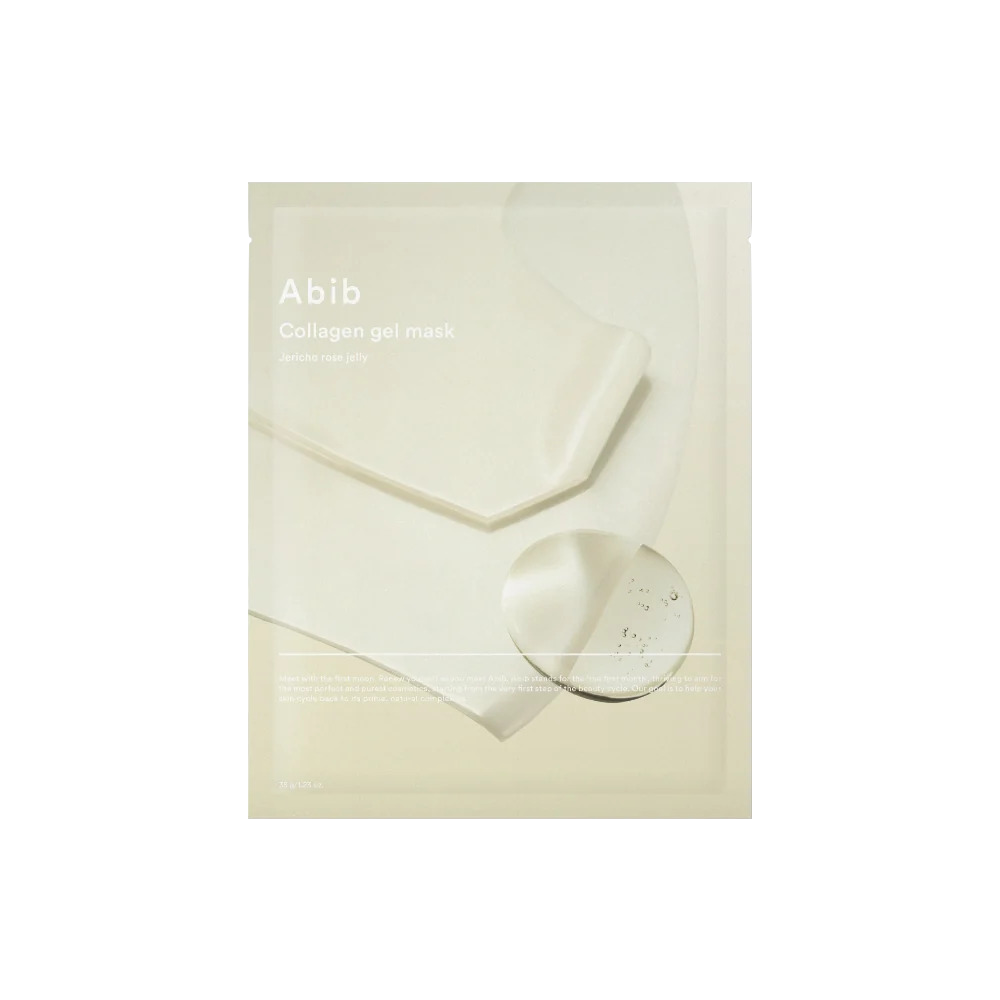 Abib Collagen Gel Mask Jericho Rose Jelly 35g — single gel mask pack with illustrated packaging
