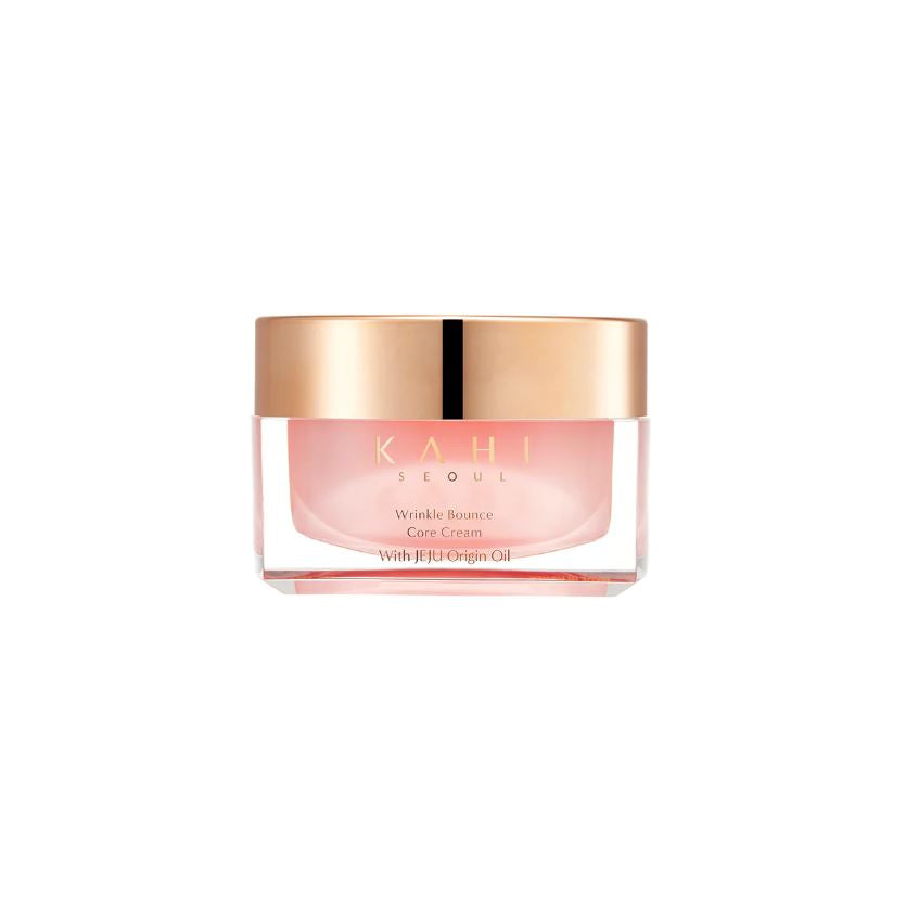 Kahi Wrinkle Bounce Core Cream 50ml — jar with lid on neutral background