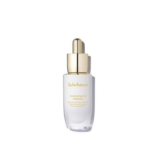 Sulwhasoo Concentrated Ginseng Brightening Spot Ampoule 20g — dropper bottle on dark background