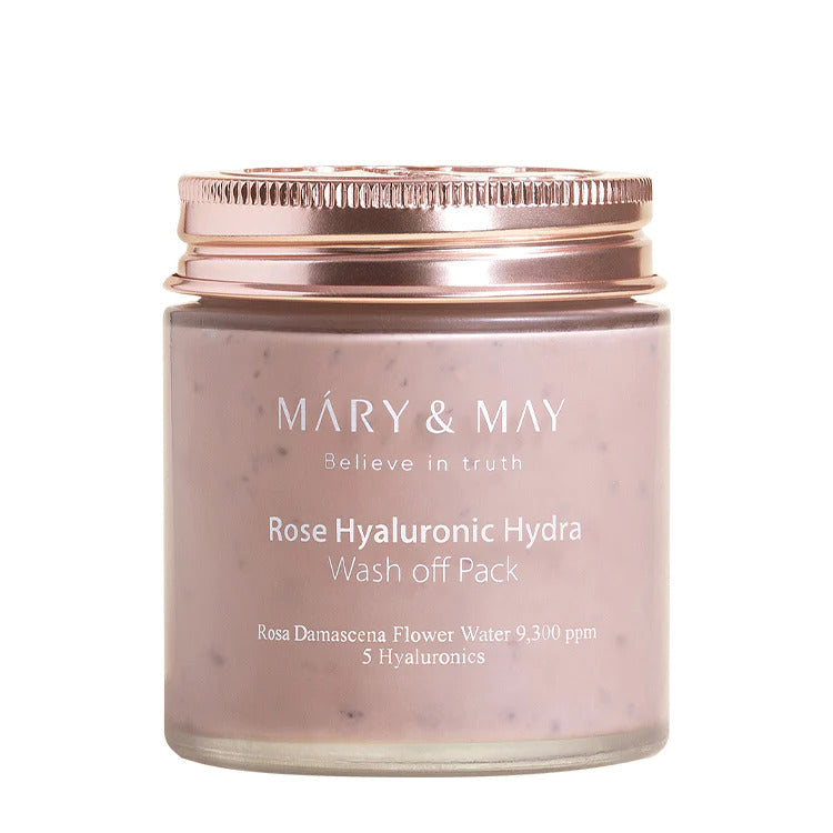 [Mary&May] Rose Hyaluronic Hydra Wash Off Pack 125g - Keauty