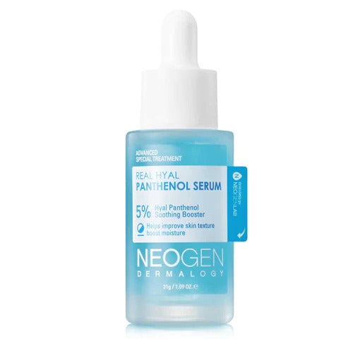 neogen Dermalogy Real Hyal Panthenol Serum 30ml — dropper bottle with clean minimalist label