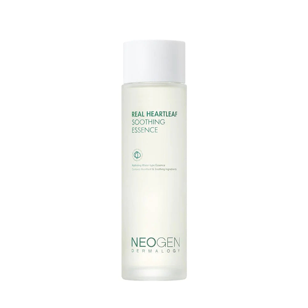 neogen Real Heartleaf Soothing Essence 150ml — pump bottle with green heartleaf botanical label