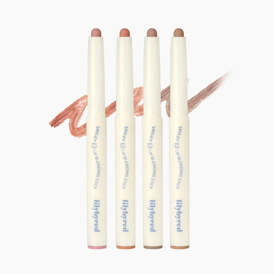 Lilybyred Smiley Lip Blending Stick #02 Laugh with Me — creamy stick with neutral nude tip