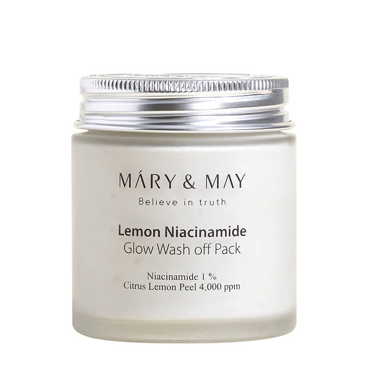 [Mary&May] Lemon Niacinamide Glow Wash Off Pack 125g - Keauty