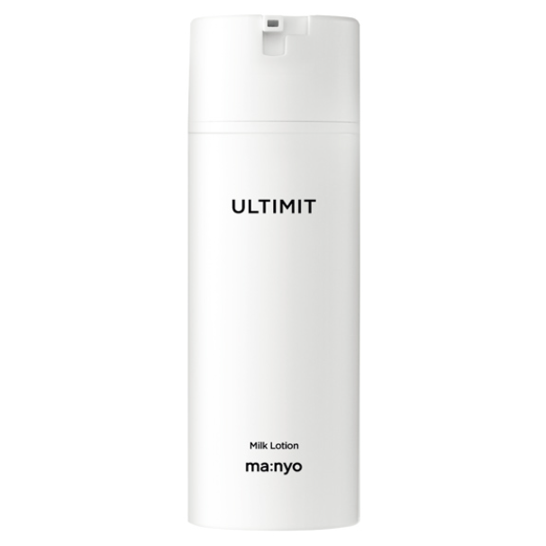 ma:nyo Ultimit All-In-One Milk Lotion 120ml — white pump bottle on clean white background