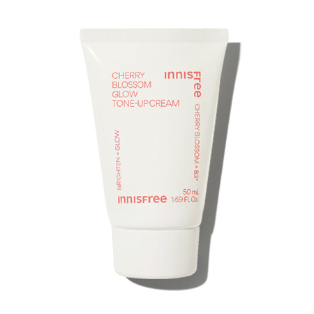 Innisfree Dewy Glow Tone-Up Cream Jeju Cherry Blossom 50ml — white jar with pink lid