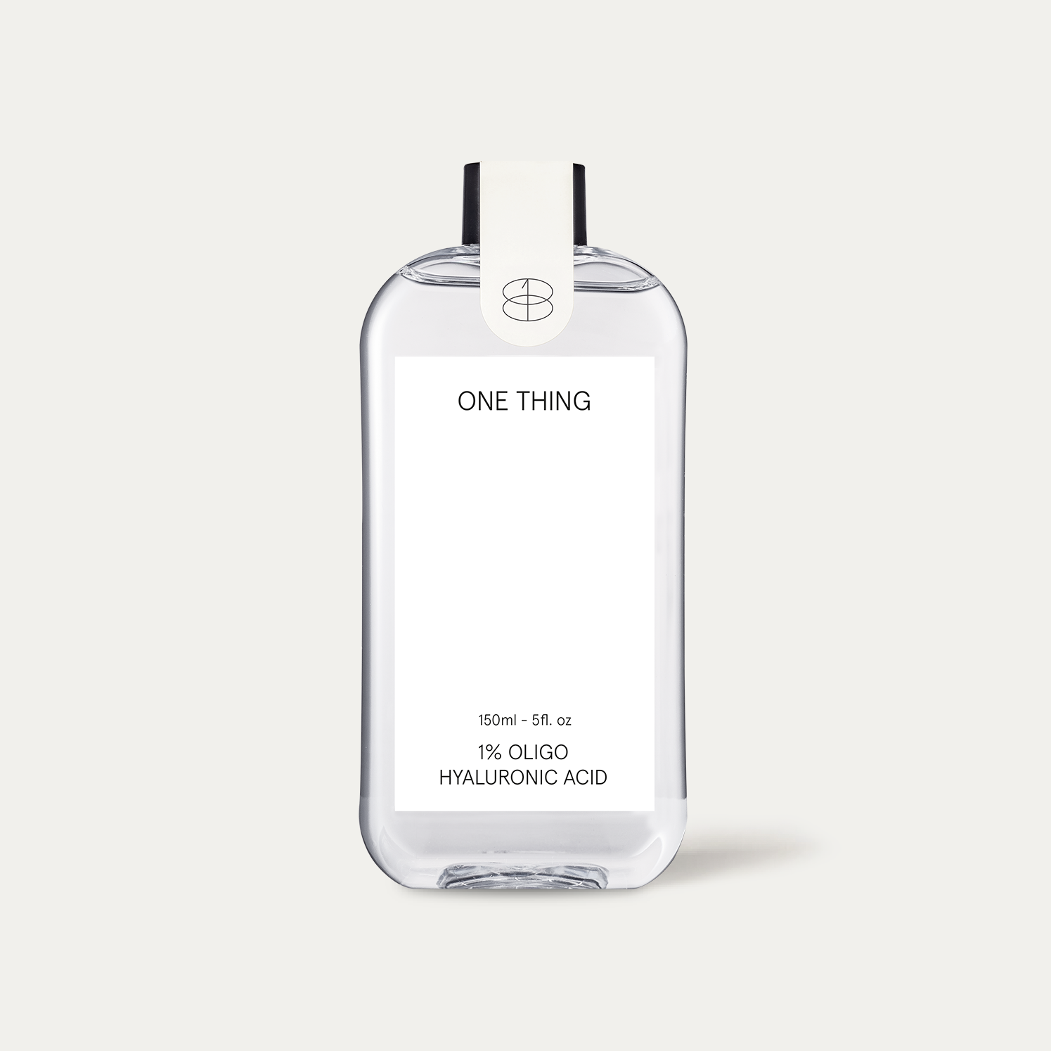 Onething 1% Oligo Hyaluronic Acid 150ml — minimalist clear bottle on white background