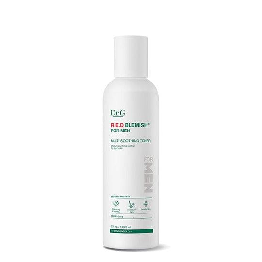 Dr.G Red Blemish For Men Multi Soothing Toner 200ml — dark masculine-toned bottle with red label detail
