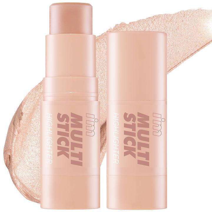 I'm MEME Multi Stick 7g Champagne Gold — cream highlight stick with gold shimmer on white background