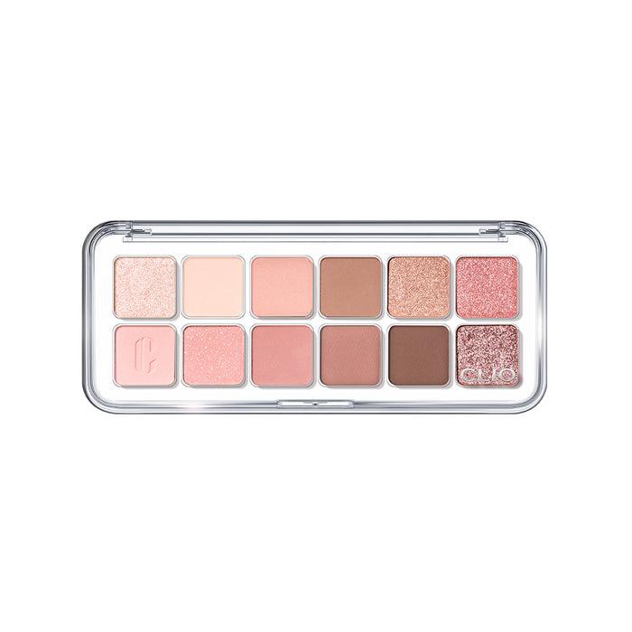 Clio Pro Eye Palette Air 7.2g No.2 Rose Connect — compact palette open showing rose and pink shade pans