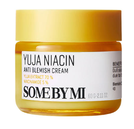SomeByMi Yuja Niacin Anti Blemish Care Cream 60g — yellow tube with flip cap