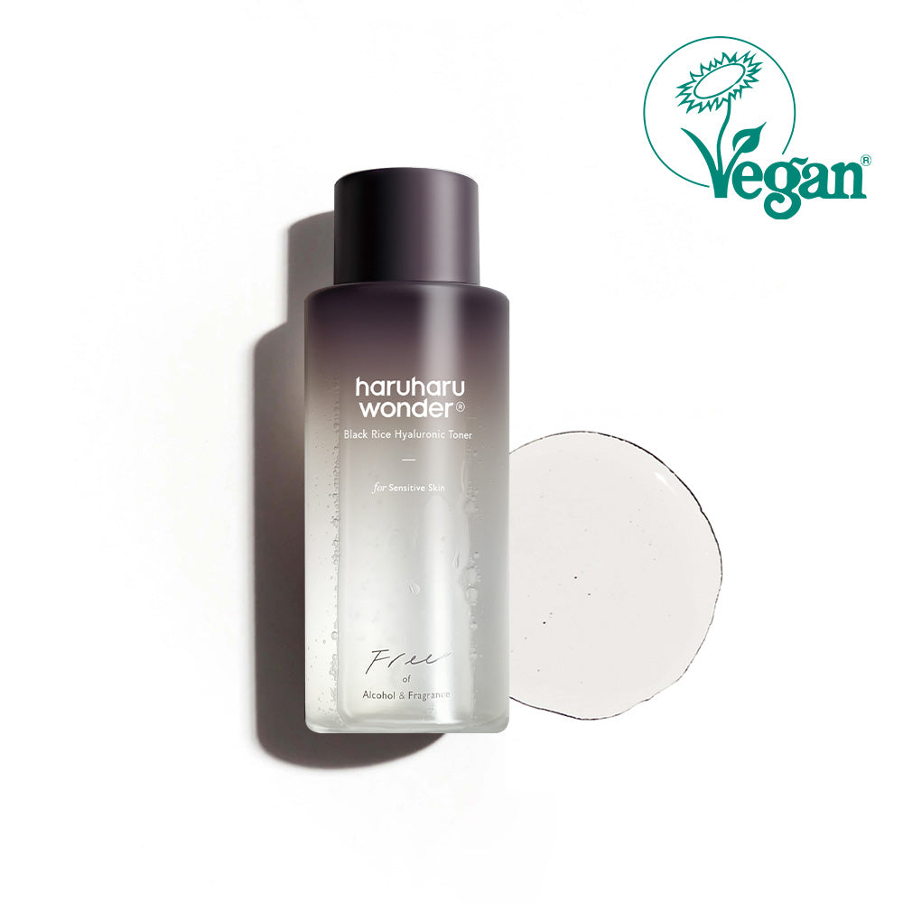 haruharuwonder Black Rice Sensitive Skin Toner 150ml — pale bottle with minimalist label, front view