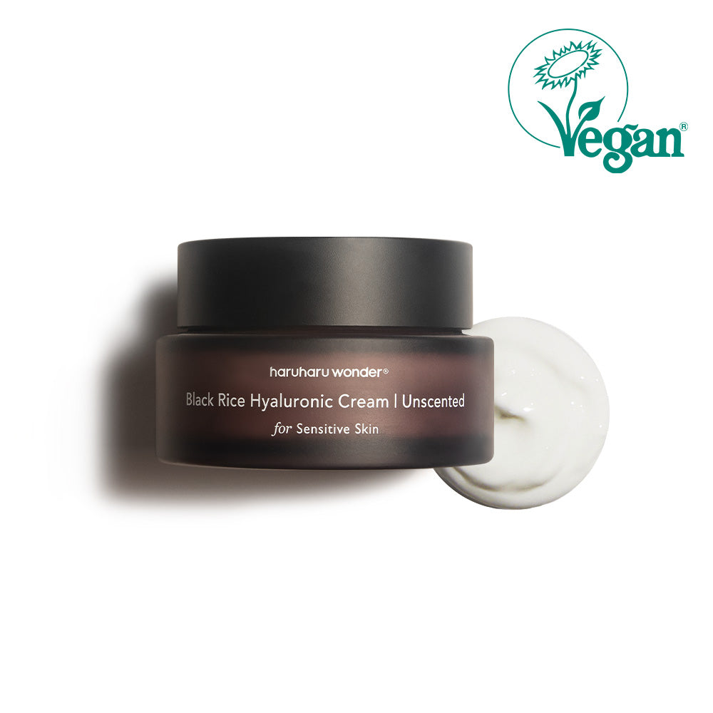 haruharuwonder Black Rice 10 Hyaluronic Cream Unscented 50ml — white jar on clean background, front view