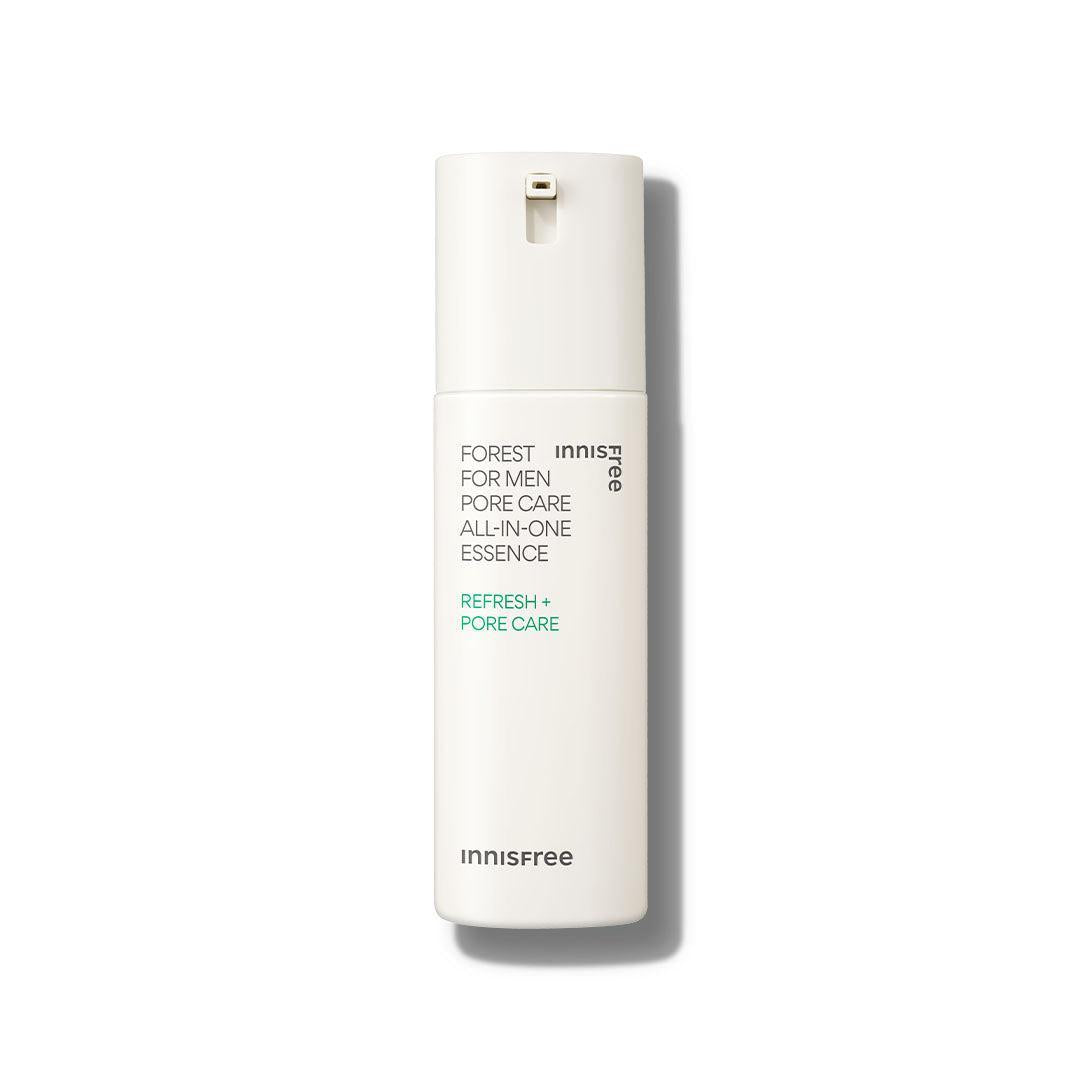 Innisfree Forest For Men Pore Care All-In-One Essence 100ml — dark bottle with pump