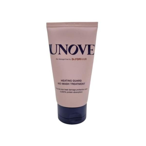 UNOVE Heating Guard No-Wash Hair Treatment 147ml — sleek bottle with grey label on white surface