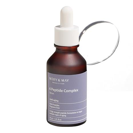 Mary&May 6 Peptide Complex Serum 30ml — front of bottle on white background