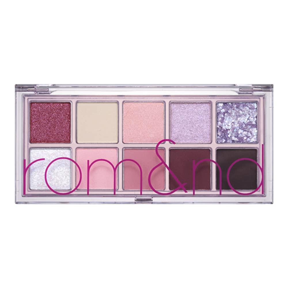 ROMAND Better Than Palette 6g Berry Fuchsia Garden — open palette showing fuchsia pink and purple shades
