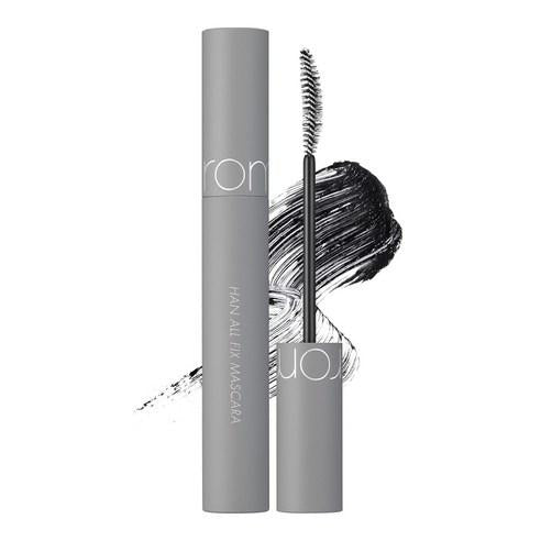 ROMAND Han All Fix Mascara 7g — black mascara tube with wand applicator on white background
