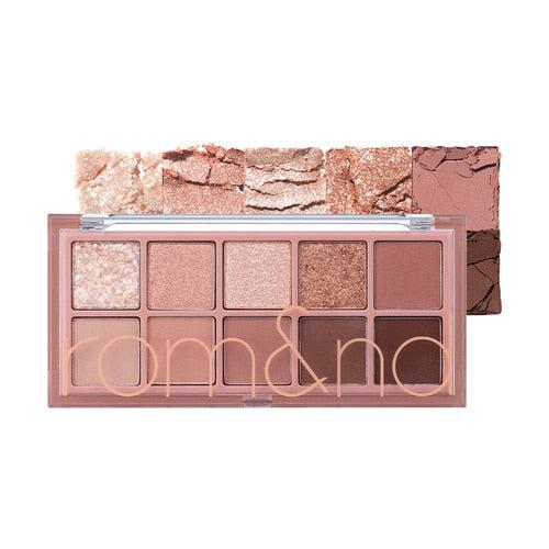ROMAND Better Than Palette 6g Rosebud Garden — open palette with pink, mauve and rose eyeshadow shades