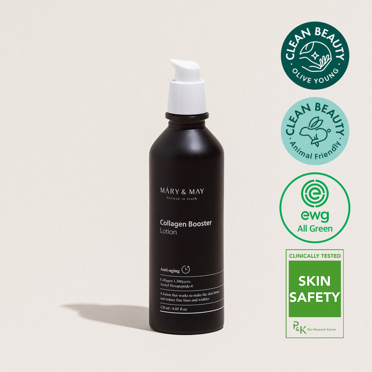 Mary&May Collagen Booster Lotion 120ml — pump bottle with white label