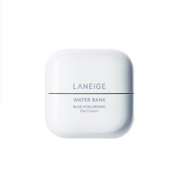 Laneige Water Bank Blue Hyaluronic Gel Cream 50ml — light blue jar with lid on white surface