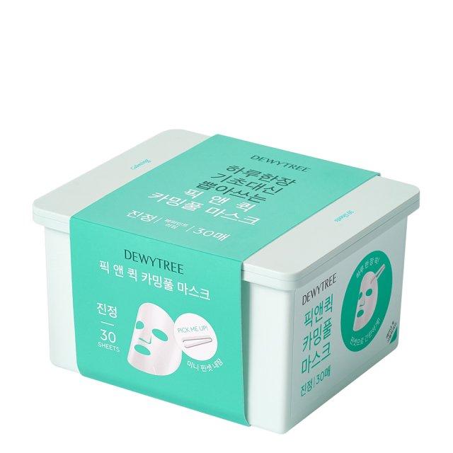 Dewytree Pick and Quick Calming Mask 30ea — retail box of 30 individually wrapped sheet masks