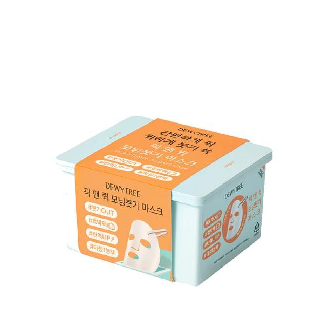 Dewytree Pick and Quick De-puff Morning Mask 30ea — box of 30 morning sheet masks