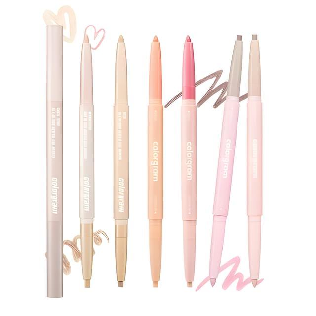 Colorgram All In One Aegyo-sal Maker 0.35g — dual-ended pencil showing both tip ends on white background