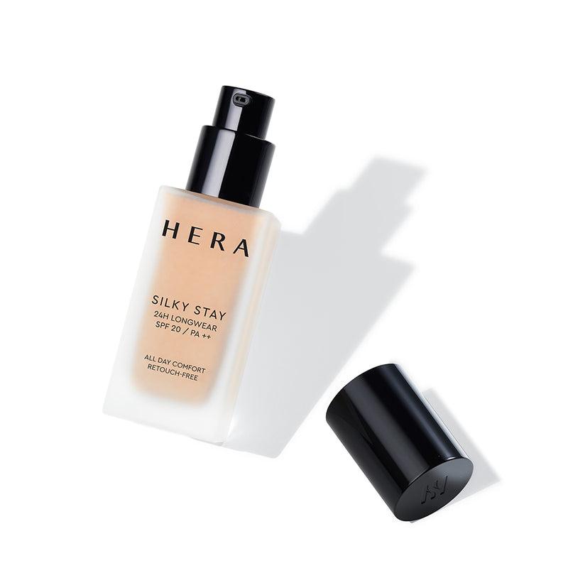 Hera Silky Stay Foundation 30g 25N1 Amber — front of bottle on white background