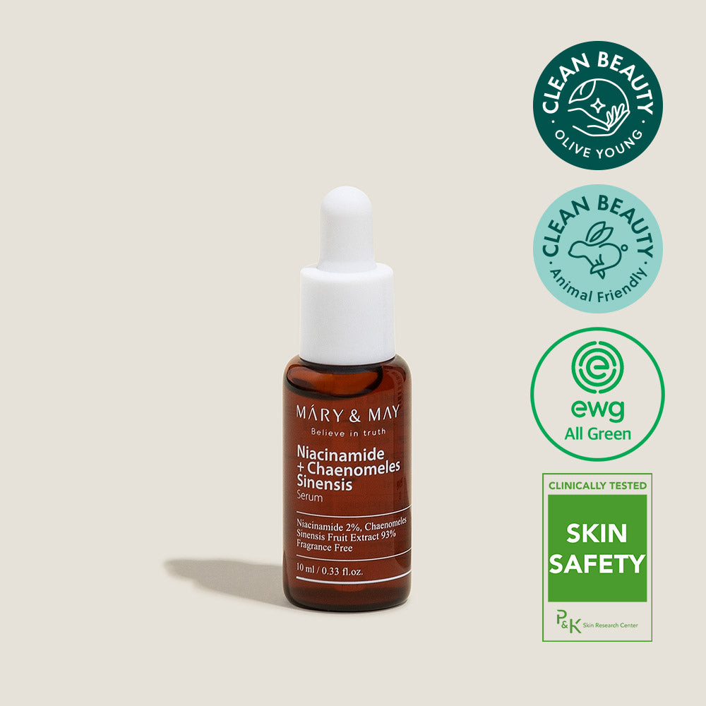 Mary&May Niacinamide Chaenomeles Sinensis Serum 10ml — small miniature bottle