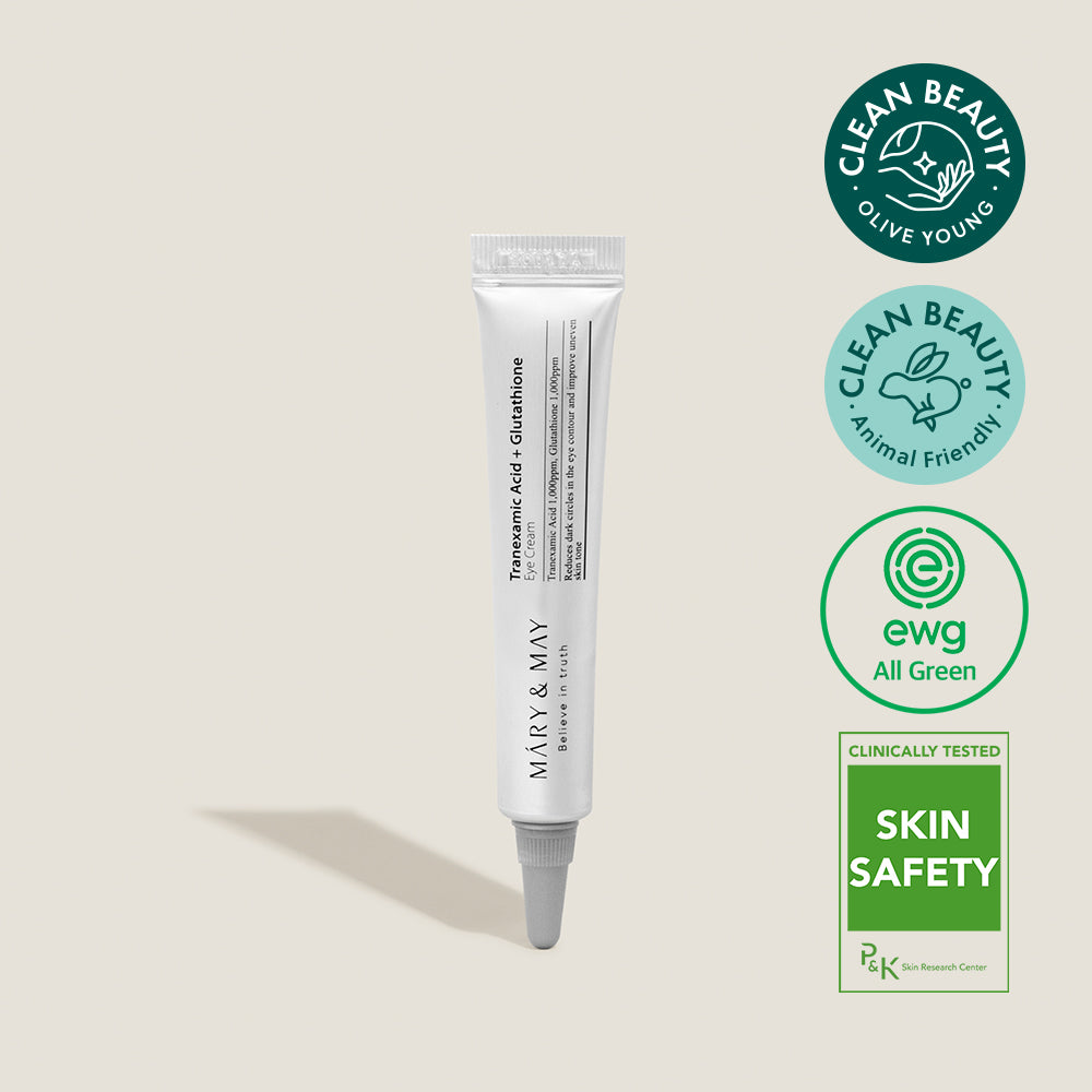 Mary&May Tranexamic Acid Glutathione Eye Cream 12g — small tube with white cap, front view