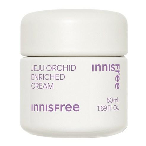 Innisfree Jeju Orchid Enriched Cream 50ml — purple jar with white lid, front view