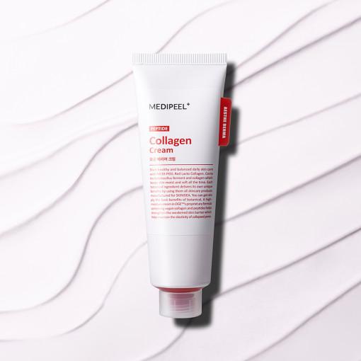 Medi-Peel Red Lacto Collagen Cream 80ml — pink tub with silver lid on white background