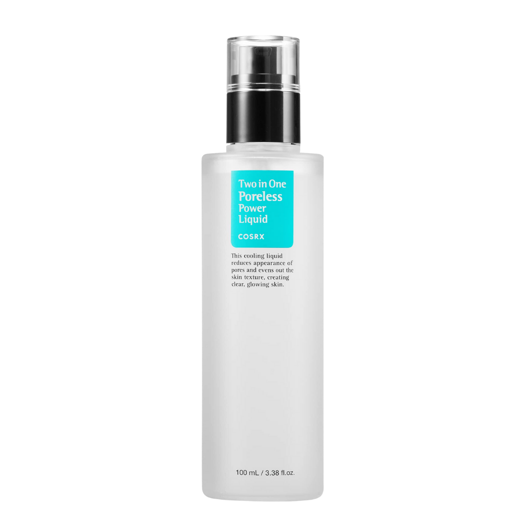 COSRX Two in One Poreless Power Liquid 100ml — clear bottle with blue label