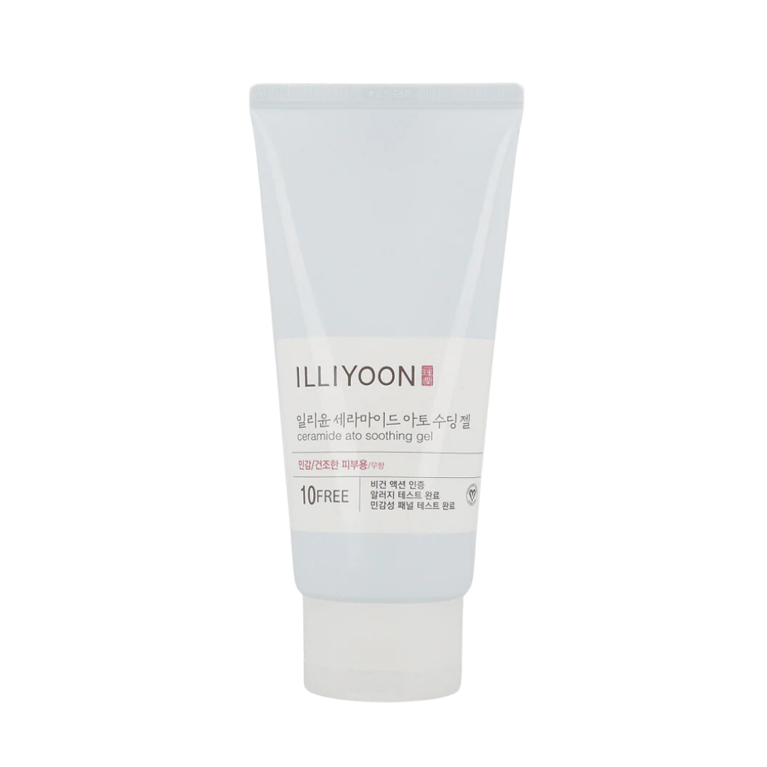 illiyoon Ceramide Ato Soothing Gel 175ml — white tube with teal cap on clean background