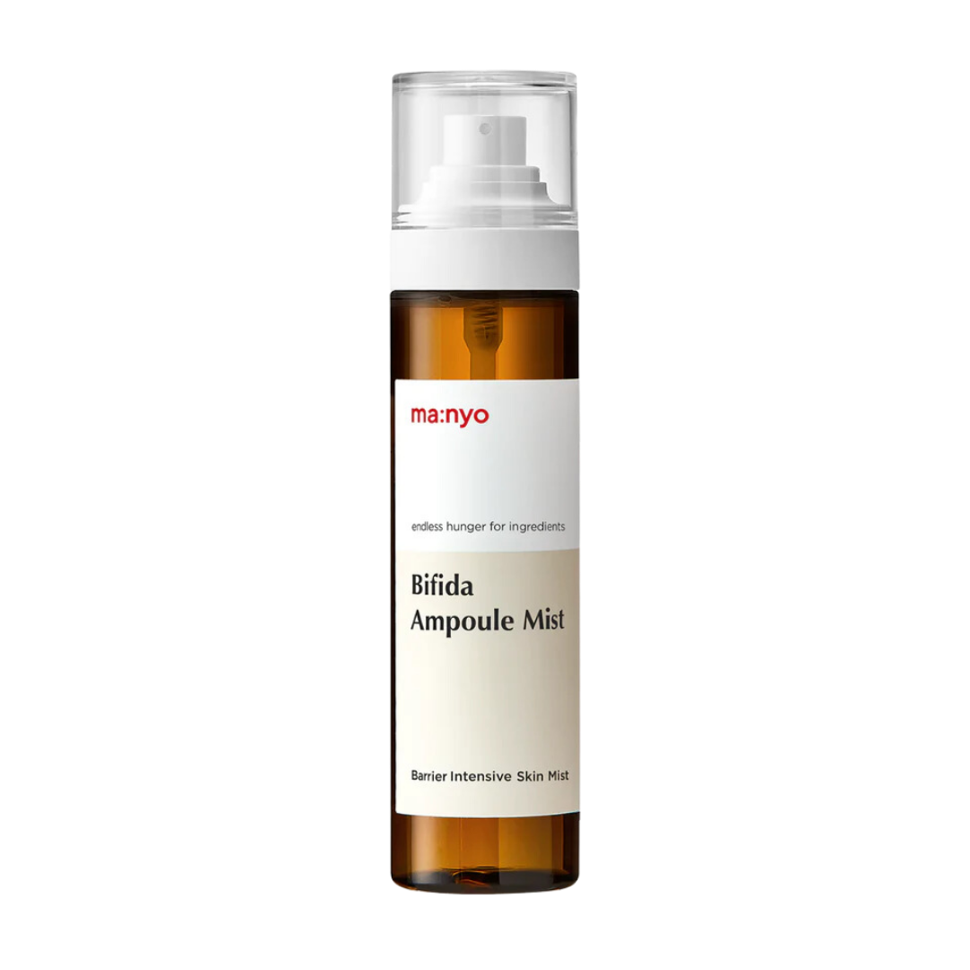 Ma:nyo Bifida Ampoule Mist 120ml — spray bottle with soft pink label on clean background