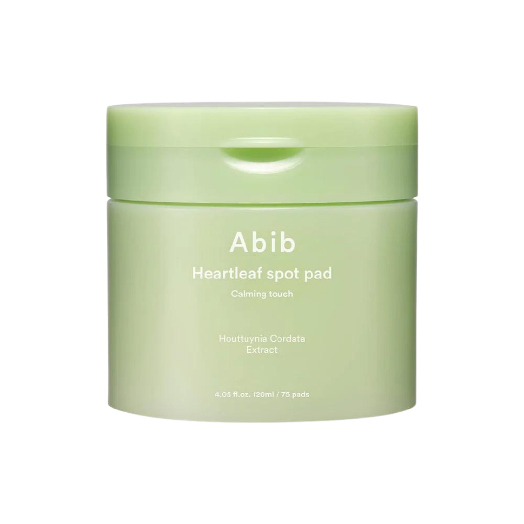 Abib Heartleaf Spot Pad Calming Touch 150ml — jar of 80 dual-sided cotton pads
