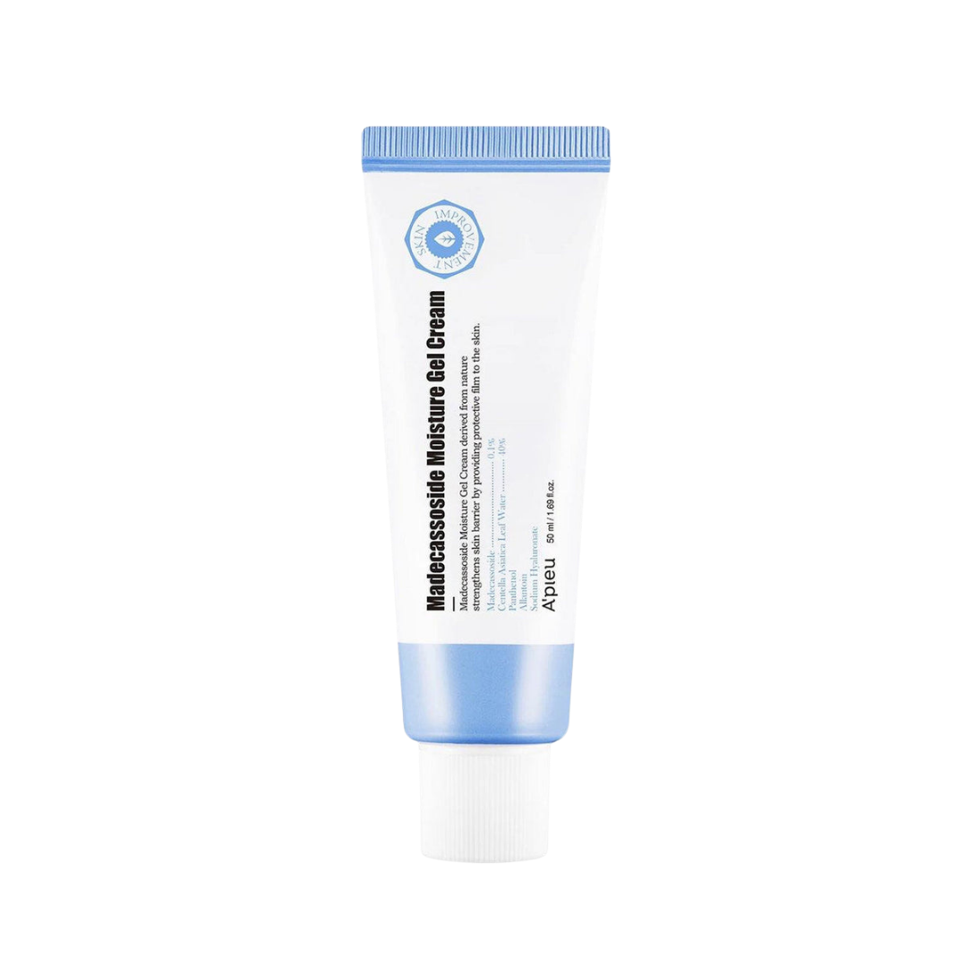 Apieu Madecassoside Moisture Gel Cream 50ml — green tub with cica centella label front view